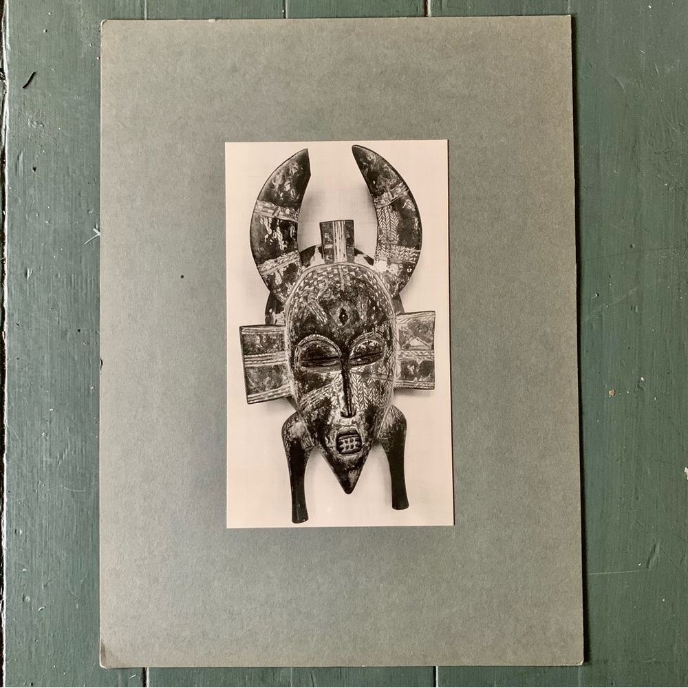 West African Mask 1970s UC Berkeley Art History Archive Print